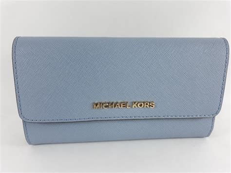 michael kors wallet women blue|Michael Kors oversized wallet.